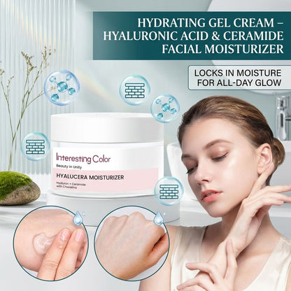 Krimu ya Jeli ya Unyevu – Hyaluronic Acid na Ceramide kwa Ulainishaji wa Uso