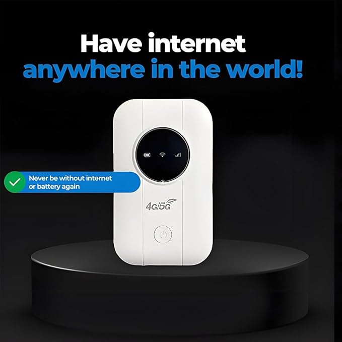 Router ya MiFi ya 4G LTE ya Kubeba – Hotspot Ndogo ya WiFi ya Safari yenye Nafasi ya SIM