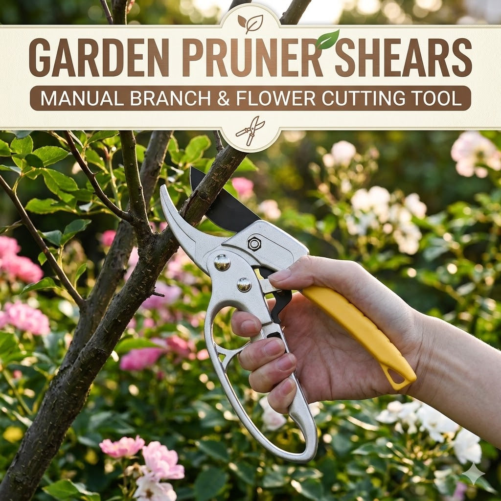 Garden Pruner Shears – Manual Branch & Flower Cutting Tool