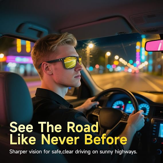 Miwani ya Jua ya Wanaume – Lenzi za Polarized za Umbo la Mraba kwa Shughuli za Nje