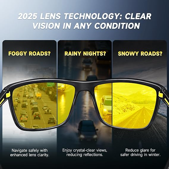 Miwani ya Jua ya Wanaume – Lenzi za Polarized za Umbo la Mraba kwa Shughuli za Nje