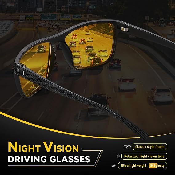 Miwani ya Jua ya Wanaume – Lenzi za Polarized za Umbo la Mraba kwa Shughuli za Nje