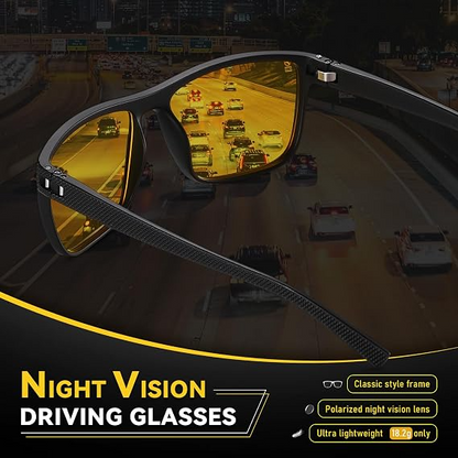 Miwani ya Jua ya Wanaume – Lenzi za Polarized za Umbo la Mraba kwa Shughuli za Nje