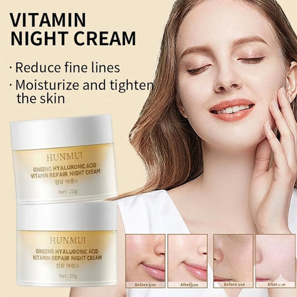 Krimu ya Usiku ya Ginseng na Hyaluronic Acid – Unyevu wa Kina na Utunzaji wa Ngozi Usiku