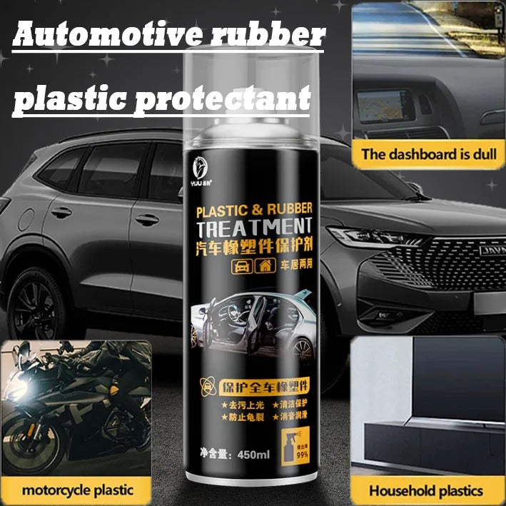 Car Plastic & Rubber Parts Protector – Restore Shine & Refresh Faded Surfaces