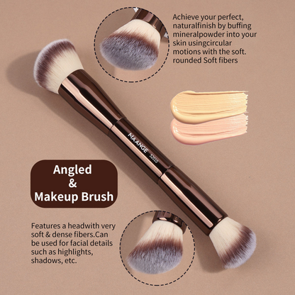 Seti ya Vipodozi vya Kitaalamu Vipande 10 – Foundation, Blush, Loose Powder na Brashi za Vipodozi