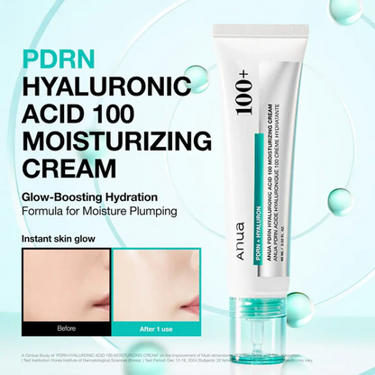 Krimu ya Uso ya Hyaluronic Acid na Collagen ya Kuongeza Unyevu Kila Siku