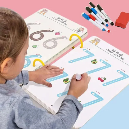 Magic Tracing Book – Kids Pen Control & Early Learning Practice Set