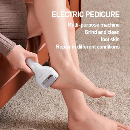Mashine ya Umeme ya Kusugua Miguu yenye Pande Mbili – Inayochajika kwa Pedicure na Kuondoa Ngozi Ngumu