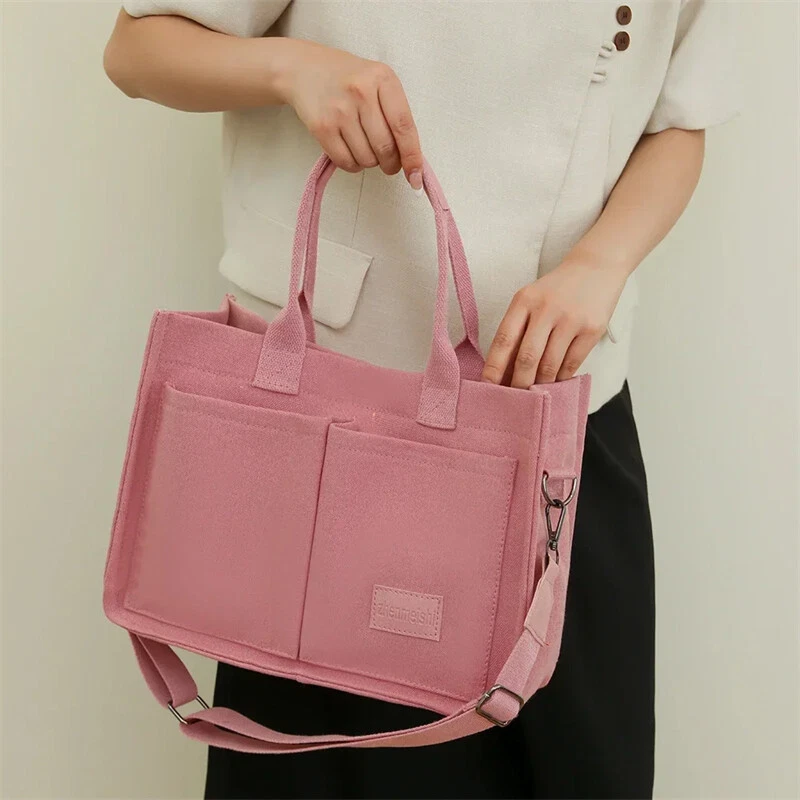 Mkoba wa Bega wa Corduroy wa Wanawake – Mkoba wa Kawaida wa Crossbody na Tote